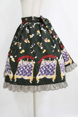 画像2: metamorphose / Nostalgic chessboardスカート Free グリーン H-26-01-24-009-ME-SK-NS-ZH