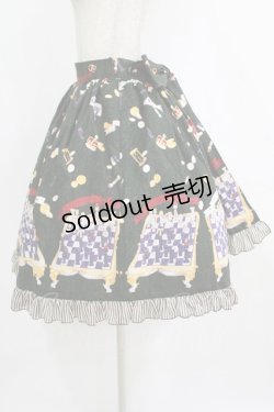 画像2: metamorphose / Nostalgic chessboardスカート Free グリーン H-26-01-24-009-ME-SK-NS-ZH