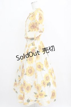 画像2: INGEBORG / ひまわりプリントワンピース Free アイボリー H-26-01-24-011-LO-OP-NS-ZH