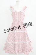 Cherirulu Chocola / ギンガムチェックジャンパースカート L レッド H-26-01-24-013-GO-OP-NS-ZH