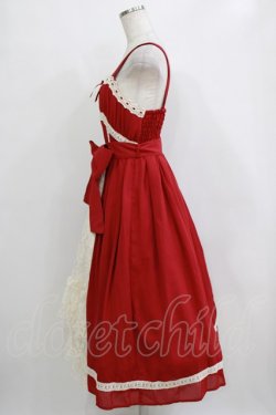 画像2: axes femme kawaii / ヴィンテージシフォンジャンパースカート M レッド H-26-01-24-015-AX-OP-NS-ZH