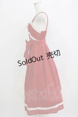 画像2: axes femme kawaii / ヴィンテージシフォンジャンパースカート M レッド H-26-01-24-015-AX-OP-NS-ZH