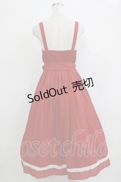 画像3: axes femme kawaii / ヴィンテージシフォンジャンパースカート M レッド H-26-01-24-015-AX-OP-NS-ZH