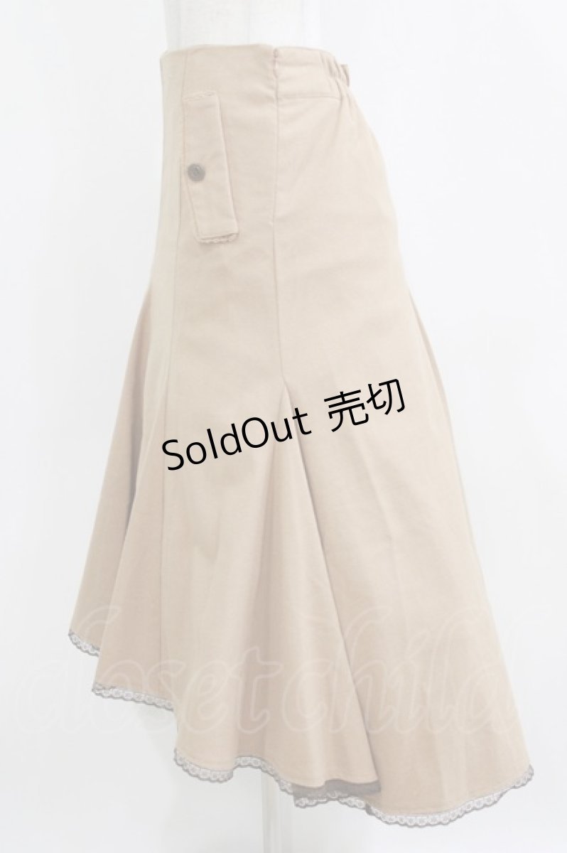 画像2: axes femme / マーメイドスカート M ベージュ H-26-01-24-017-AX-SK-NS-ZH (2)