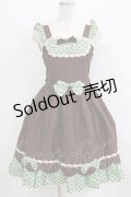LOLITAその他 / PARERGA/スカラップジャンパースカートセット Free ブラウン/ミント H-26-01-24-021-LO-OP-NS-ZH
