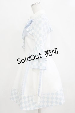 画像2: Jamieエーエヌケー / ブロックチェックフリルジャージワンピース M オフ/サックス H-26-01-24-022-PU-OP-NS-ZH