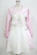 Ank Rouge / ジャージセーラーワンピース M オフ/ピンク H-26-01-24-023-CA-OP-NS-ZH