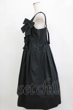 画像2: Jane Marple / Front ribbon strap dress  ブラック H-26-01-25-003-JM-OP-KB-ZH
