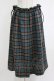 画像1: Jane Marple Dans Le Salon / Tartan checkギャザースカート  グリーン H-26-01-25-027-JM-SK-KB-ZH (1)
