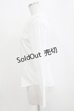 画像2: Jane Marple / レースカラーコットンブラウス  オフホワイト H-26-01-25-030-JM-BL-KB-ZH