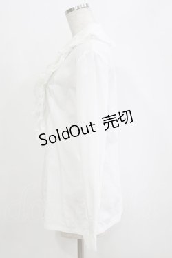 画像2: Jane Marple / フラワーレースコットンブラウス  オフホワイト H-26-01-25-031-JM-BL-KB-ZH