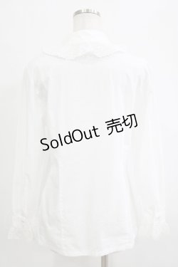 画像3: Jane Marple / フラワーレースコットンブラウス  オフホワイト H-26-01-25-031-JM-BL-KB-ZH