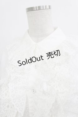 画像4: Jane Marple / フラワーレースコットンブラウス  オフホワイト H-26-01-25-031-JM-BL-KB-ZH