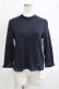 画像1: Jane Marple / High-gauge fraise pleats lace collar pullover  ネイビー H-26-01-25-035-JM-TO-KB-ZH (1)