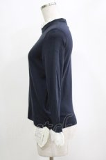 画像2: Jane Marple / High-gauge fraise pleats lace collar pullover  ネイビー H-26-01-25-035-JM-TO-KB-ZH (2)