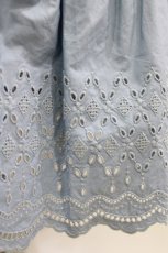 画像4: Jane Marple Dans Le Salon / Typewriter lace tiered dress  ブルー H-26-01-25-004-JM-OP-KB-ZH (4)