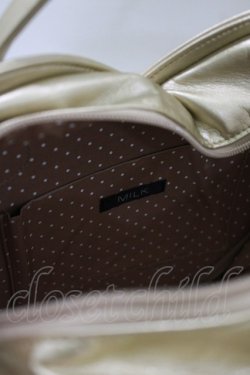 画像2: MILK / シャイニーハートBAG  ゴールドメタリック H-26-01-25-040-ML-BG-KB-ZH