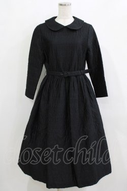 画像1: Jane Marple / Vintage quilt Colette dress  ブラック H-26-01-25-005-JM-OP-KB-ZH