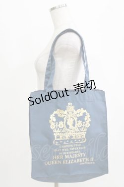 画像1: Jane Marple / プリントトート  ブルー H-26-01-25-041-JM-BG-KB-ZH