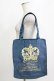 画像1: Jane Marple / プリントトート  ブルー H-26-01-25-041-JM-BG-KB-ZH (1)