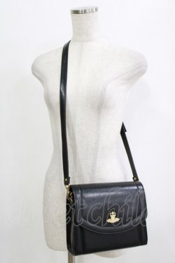 画像1: Jane Marple / Angelプレートのミニショルダーバッグ  ブラック H-26-01-25-042-JM-BG-KB-ZH