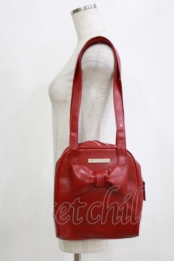 画像1: Jane Marple / リボンモチーのステラショルダー  ワイン H-26-01-25-044-JM-BG-KB-ZH