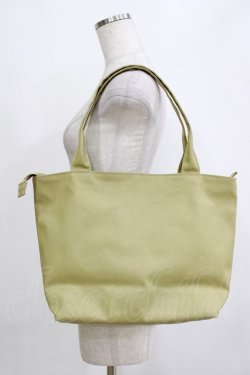 画像2: Jane Marple / ロゴプレートのトートバッグ  グリーン H-26-01-25-046-JM-BG-KB-ZH