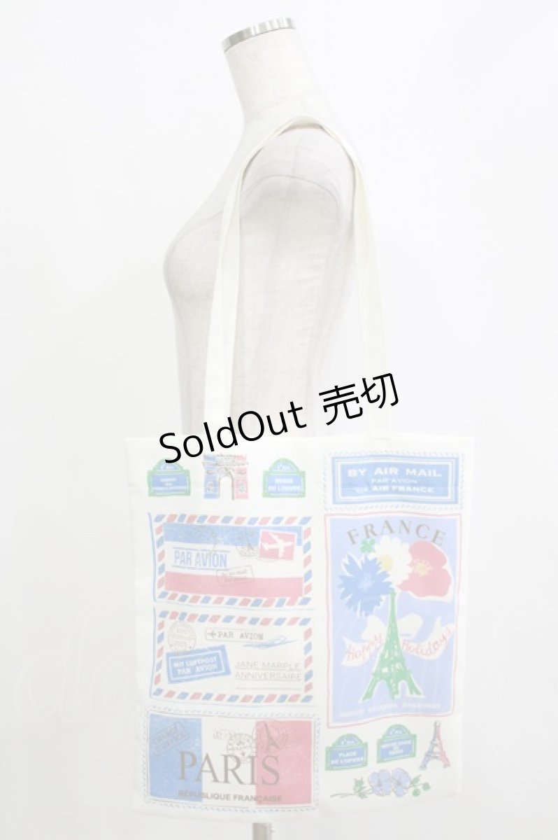 画像2: Jane Marple / Les merveilles de Parisバッグ  off white H-26-01-25-047-JM-BG-KB-ZH (2)