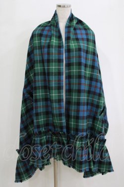 画像1: Jane Marple / Tartan check many wayストール  ブルー×グリーン H-26-01-25-048-JM-ZA-KB-ZH