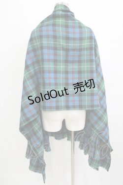画像3: Jane Marple / Tartan check many wayストール  ブルー×グリーン H-26-01-25-048-JM-ZA-KB-ZH