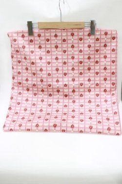 画像1: Q-pot. / クッションカバー H50×W50cm ストロベリーピンク H-26-01-25-049-QP-ZA-KB-ZH