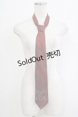 画像1: BPN / 蜘蛛の巣柄ネクタイ  赤 H-26-01-25-051-GO-ZA-KB-ZH