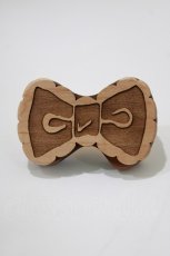 画像1: Q-pot. / リボンビスケットリング 11号(調節可能) ブラウン H-26-01-25-052-QP-AC-KB-ZH (1)