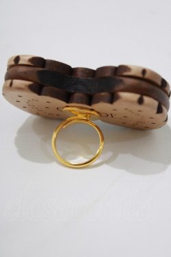 画像2: Q-pot. / リボンビスケットリング 11号(調節可能) ブラウン H-26-01-25-052-QP-AC-KB-ZH