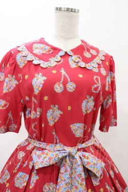 画像4: Jane Marple / Bonjour Millefleursのコレットドレス  ローズ H-26-01-25-1028-JM-OP-KB-ZH