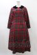 画像1: Jane Marple / Wool tartan dormitory dress  レッド H-26-01-25-1029-JM-OP-KB-ZH (1)