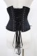 画像2: abilletage / ローズサテンミニコルセット 3 ブラック H-26-01-25-1006-GO-ZA-KB-ZH (2)
