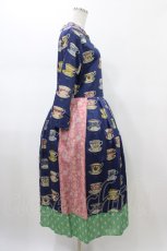 画像3: Jane Marple Dans Le Salon / Royal bone china patchwork dress  ブルーミックス H-26-01-25-1030-JM-OP-KB-ZH (3)