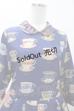 画像4: Jane Marple Dans Le Salon / Royal bone china patchwork dress  ブルーミックス H-26-01-25-1030-JM-OP-KB-ZH