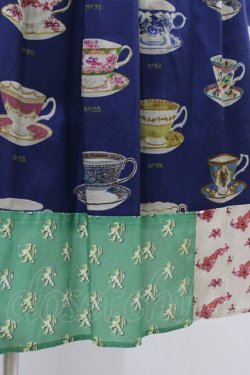 画像5: Jane Marple Dans Le Salon / Royal bone china patchwork dress  ブルーミックス H-26-01-25-1030-JM-OP-KB-ZH