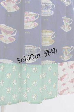 画像5: Jane Marple Dans Le Salon / Royal bone china patchwork dress  ブルーミックス H-26-01-25-1030-JM-OP-KB-ZH