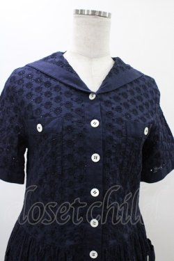 画像4: Jane Marple Dans Le Salon / Lace sailor dress  ネイビー H-26-01-25-1032-JM-OP-KB-ZH