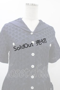 画像4: Jane Marple Dans Le Salon / Lace sailor dress  ネイビー H-26-01-25-1032-JM-OP-KB-ZH