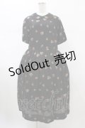 Jane Marple / Strawberry jacquard colette dress  ブラック H-26-01-25-1033-JM-OP-KB-ZH