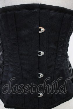 画像4: abilletage / ローズサテンミニコルセット 3 ブラック H-26-01-25-1006-GO-ZA-KB-ZH