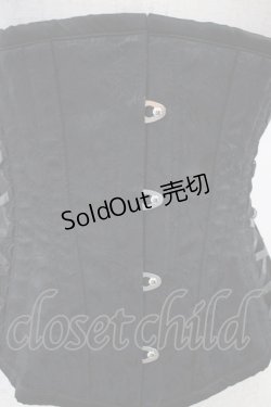 画像4: abilletage / ローズサテンミニコルセット 3 ブラック H-26-01-25-1006-GO-ZA-KB-ZH