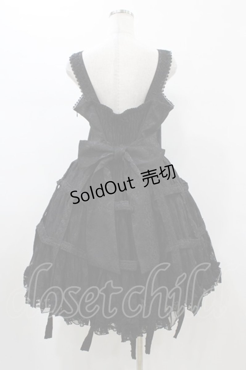 画像2: h.NAOTO / Rose Bird Cage Dress【XL size】  ブラック H-26-01-25-1034-HN-OP-KB-ZH (2)