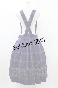 画像2: Jane Marple / タータンチェックドミトリースカート  バイオレット H-26-01-25-1035-JM-SK-KB-ZH