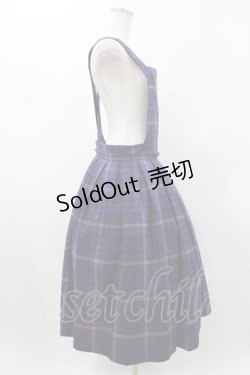 画像3: Jane Marple / タータンチェックドミトリースカート  バイオレット H-26-01-25-1035-JM-SK-KB-ZH