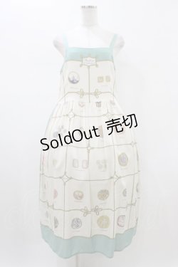 画像1: Jane Marple Dans Le Salon / Precious buttons strap dress  ミント H-26-01-25-1036-JM-OP-KB-ZH